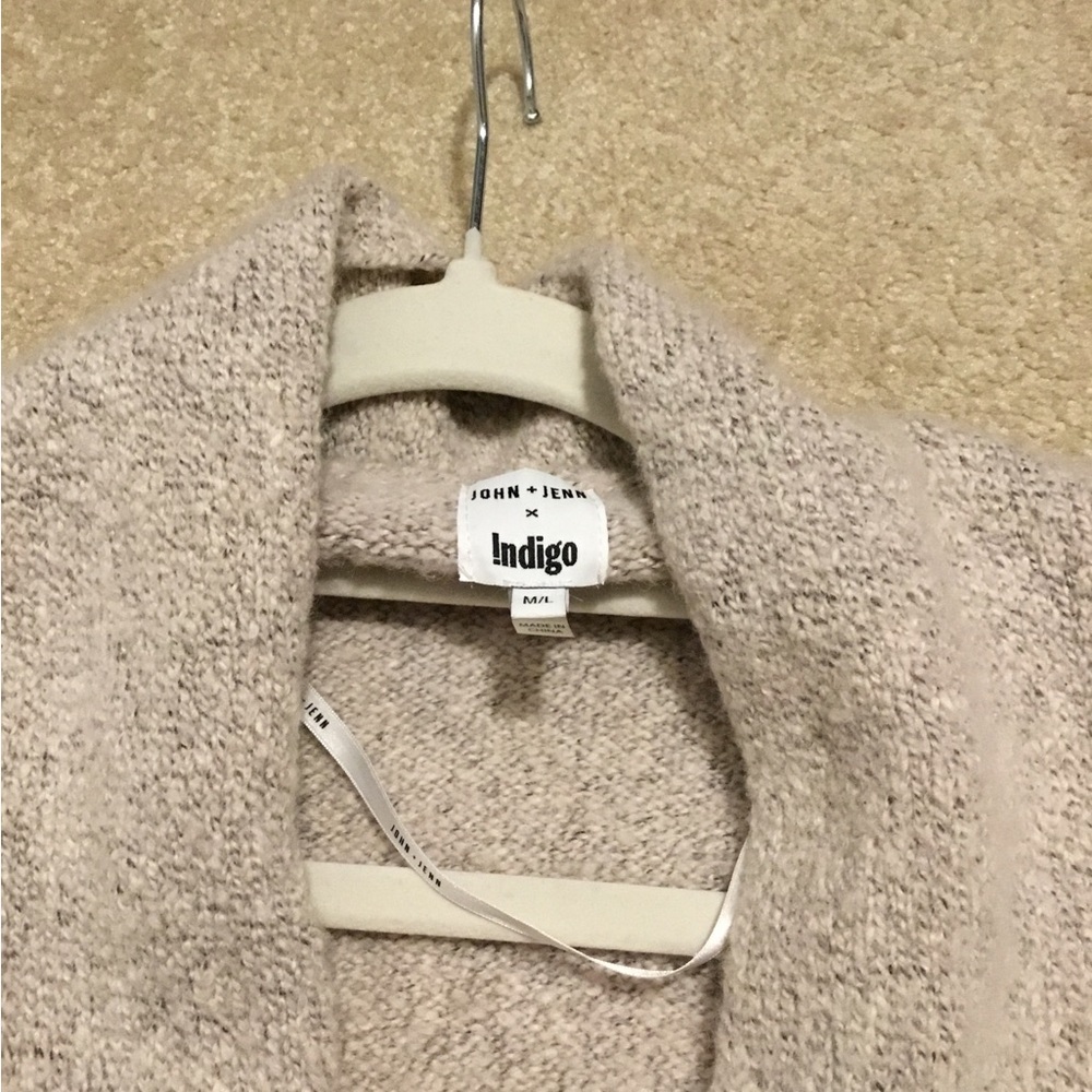 John + Jenn X Indigo Beige Textured Cardigan - Picture 5 of 8